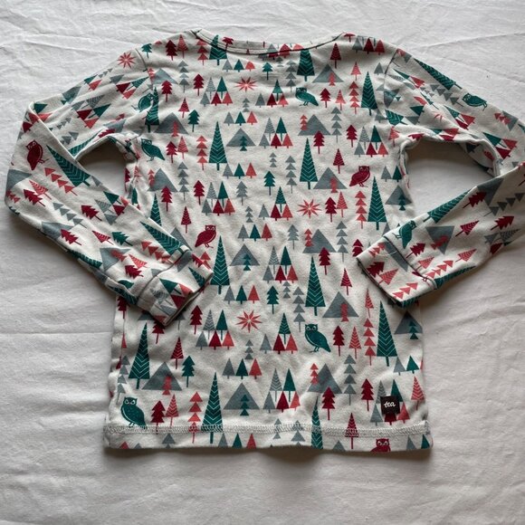 Tea Collection Kids Winter Woodland Pajama Set Size 8 - Picture 7 of 11